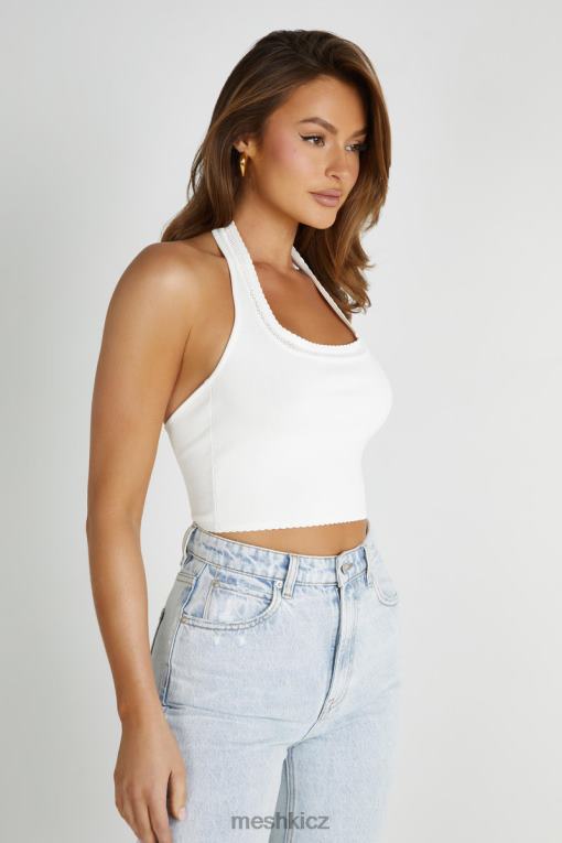 oblečení Meshki pletený top layla pointelle bílý V0D0D805