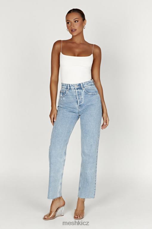 oblečení Meshki sabine long line backless top kost V0D0D1087