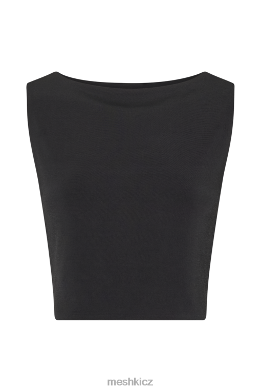 oblečení Meshki suri slinky cowl back top Černá V0D0D789