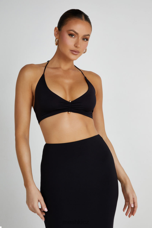 oblečení Meshki zavinovací vršek z recyklovaného nylonového špendlíku kasia Černá V0D0D832