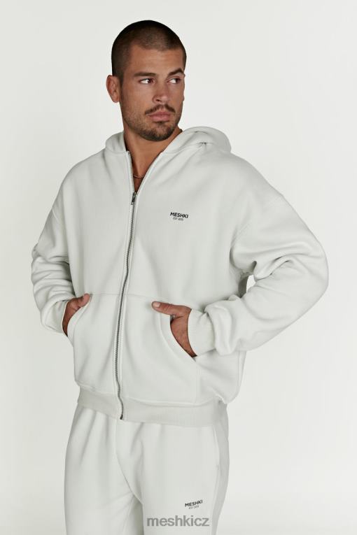 oblečení Meshki corrie zip přes mikinu s kapucí kouřově šedá V0D0D880