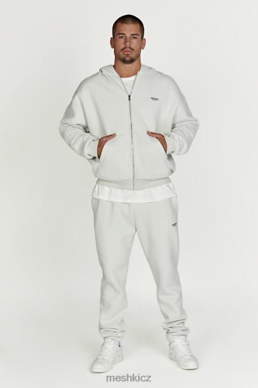 oblečení Meshki corrie zip přes mikinu s kapucí kouřově šedá V0D0D880