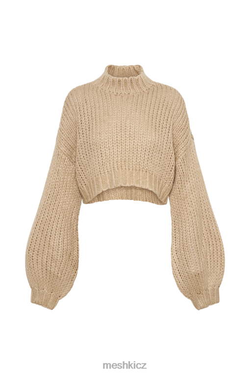 oblečení Meshki Delphine robustní pletený svetr taupe V0D0D1642