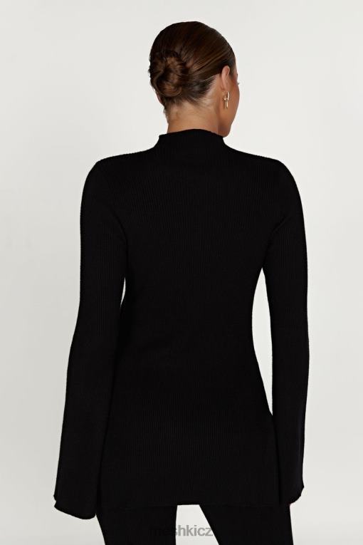 oblečení Meshki Jovie oversized pletený svetr Černá V0D0D899