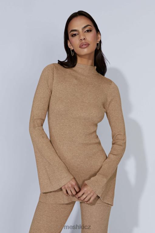 oblečení Meshki Jovie oversized pletený svetr taupe V0D0D914